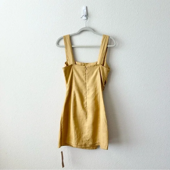 NWOT Reformation Kerrigan Linen Dress in Yellow Size 6 NWOT Reformation Kerrigan Linen Dress in Yellow Size 6